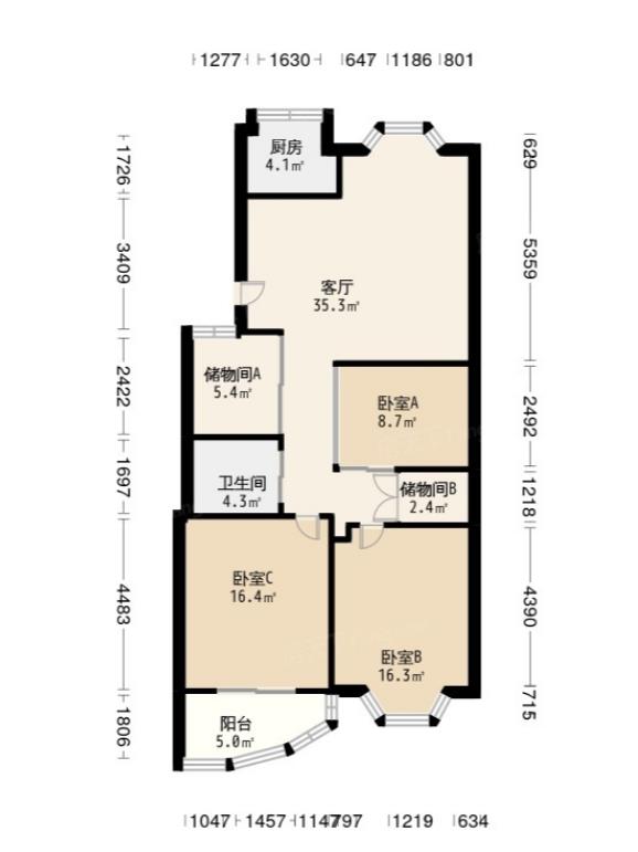 127平户型图