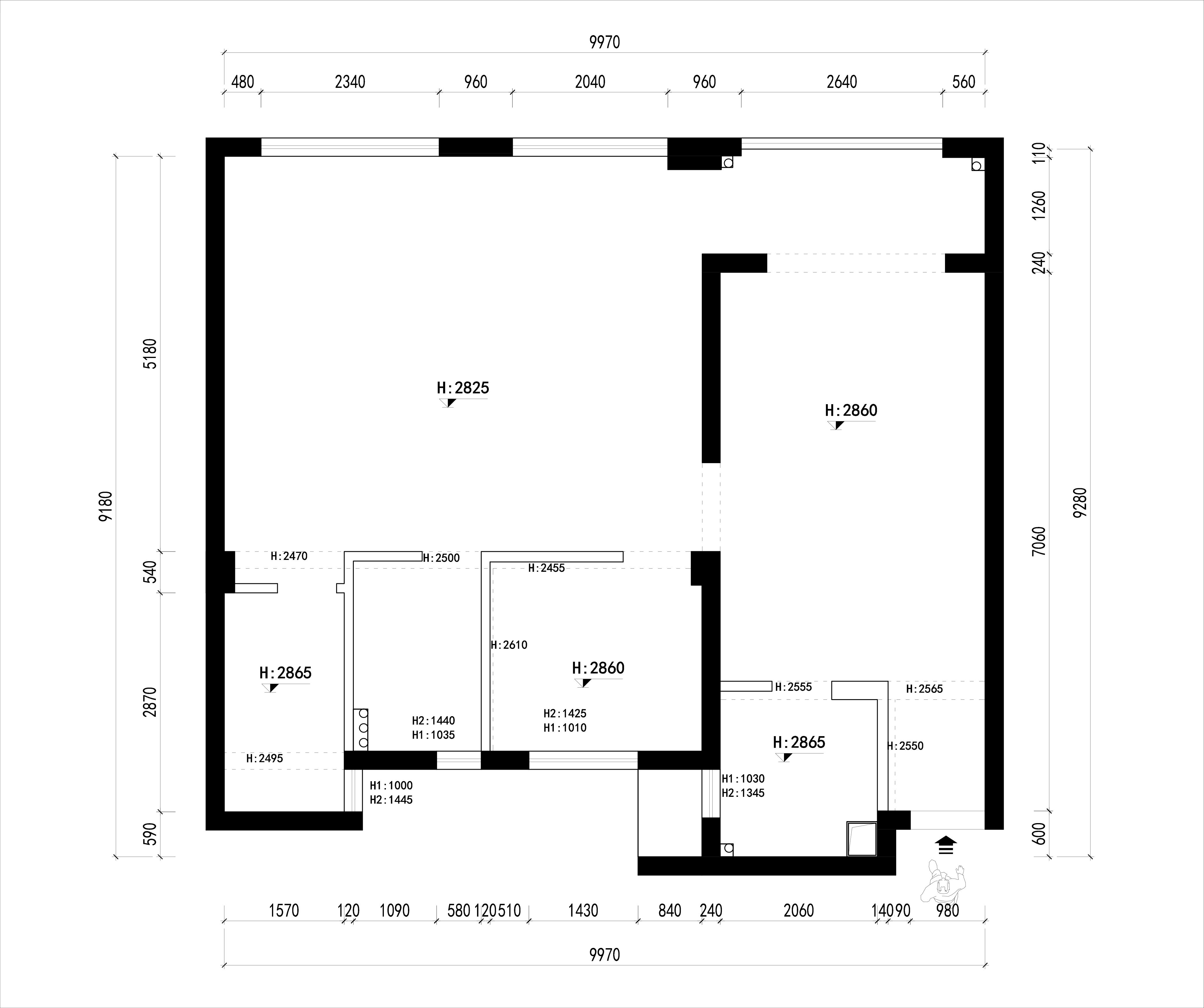 95平户型图