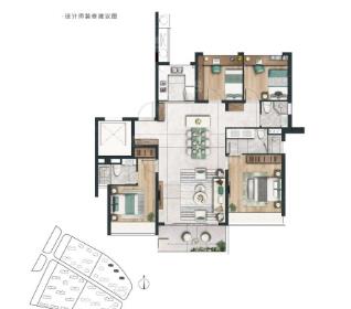 143平户型图
