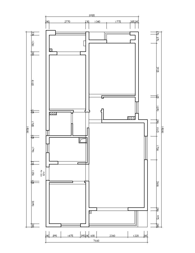 107平方户型图