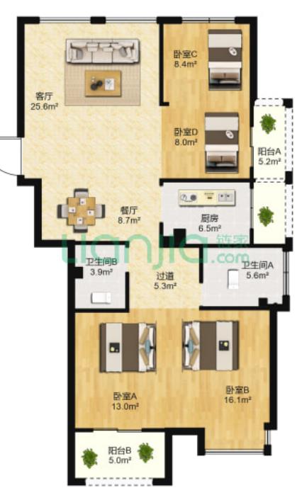 139平户型图