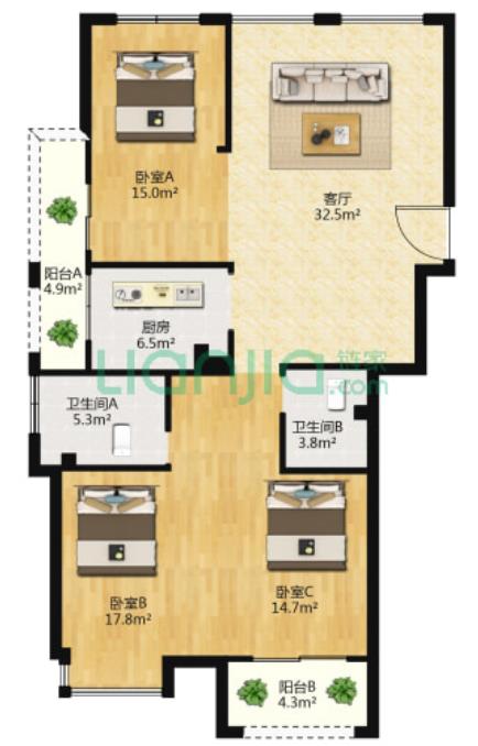 139平户型图
