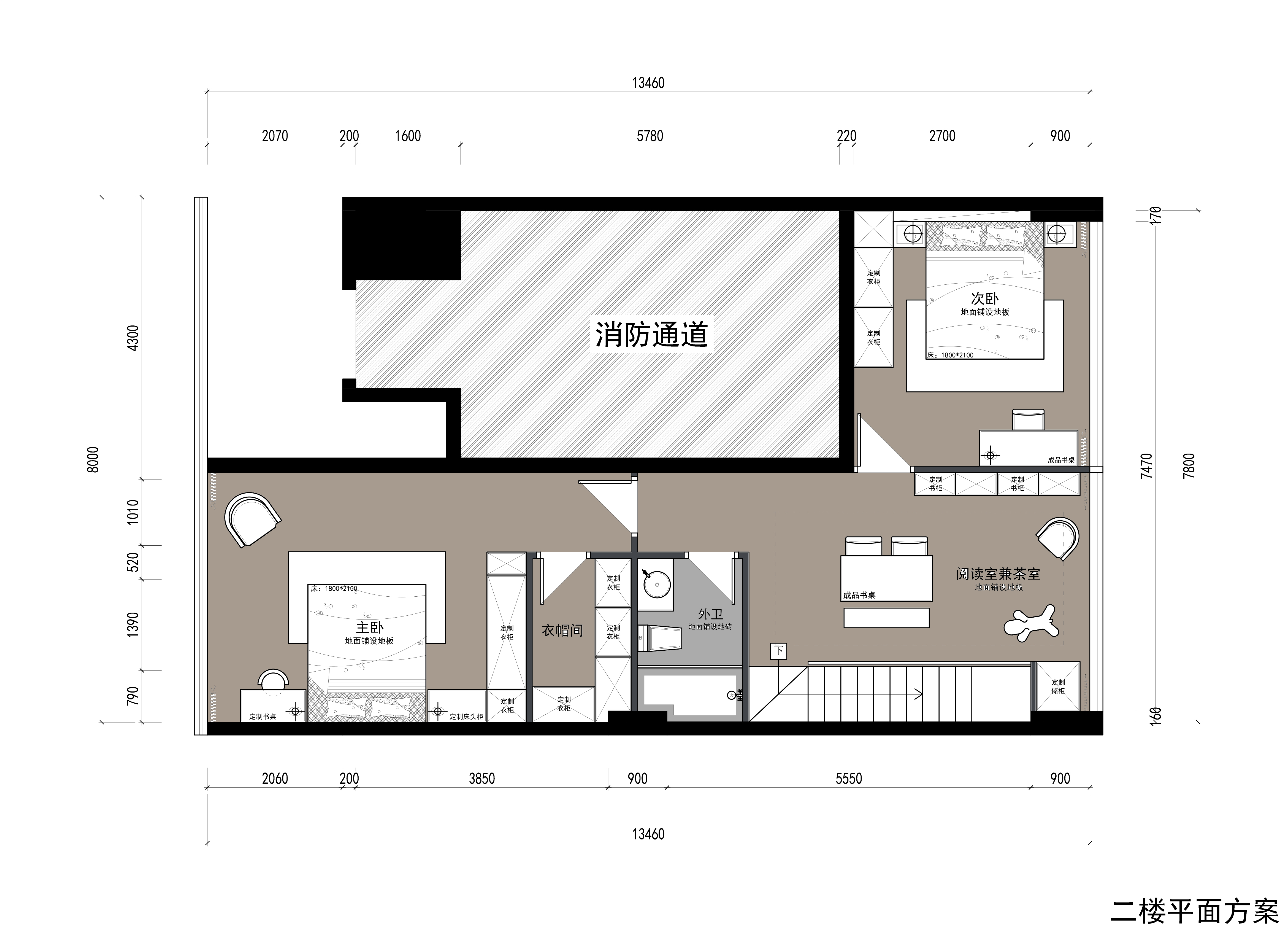方案二：二楼平面方案
