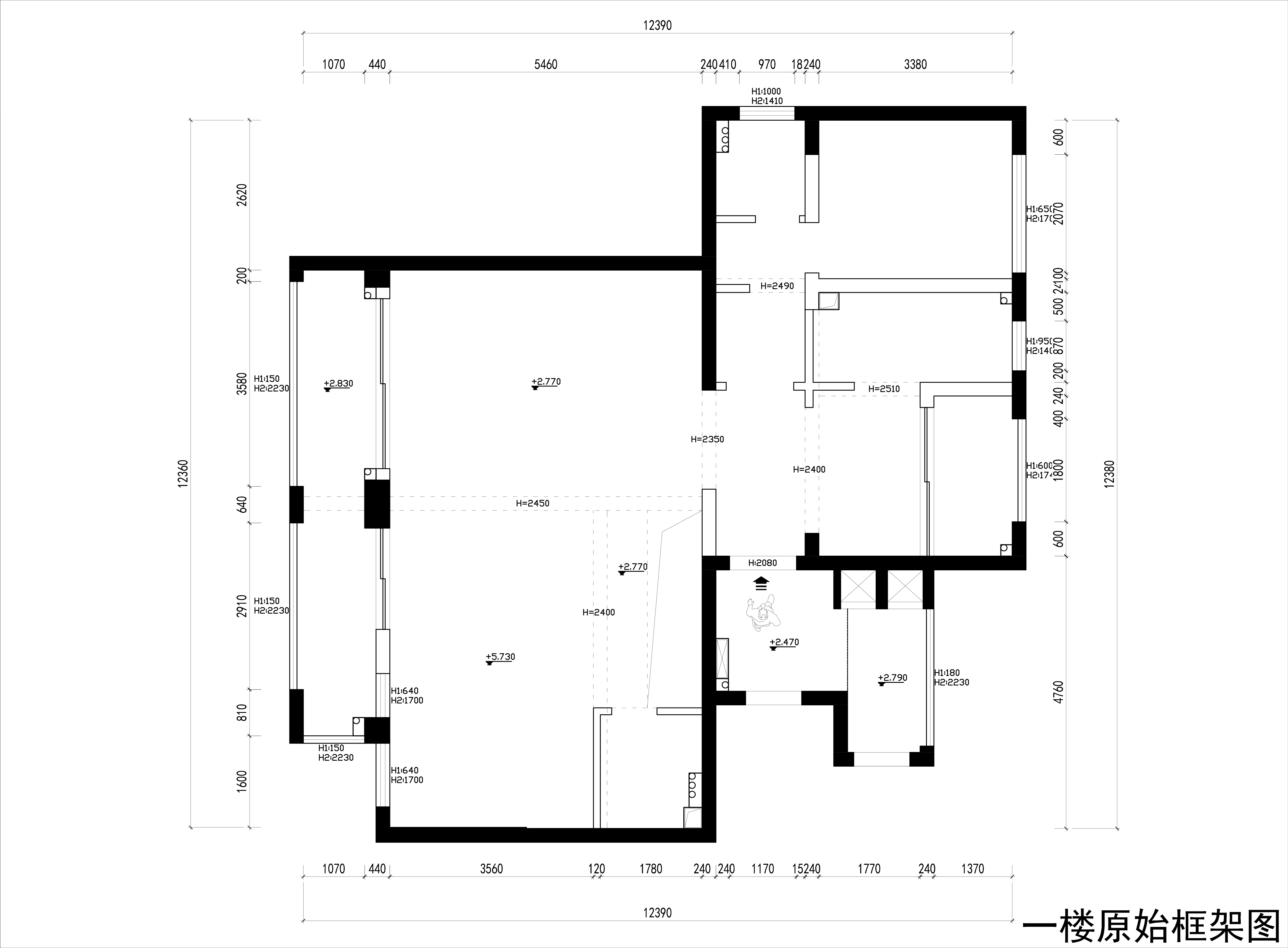 一楼原始框架图