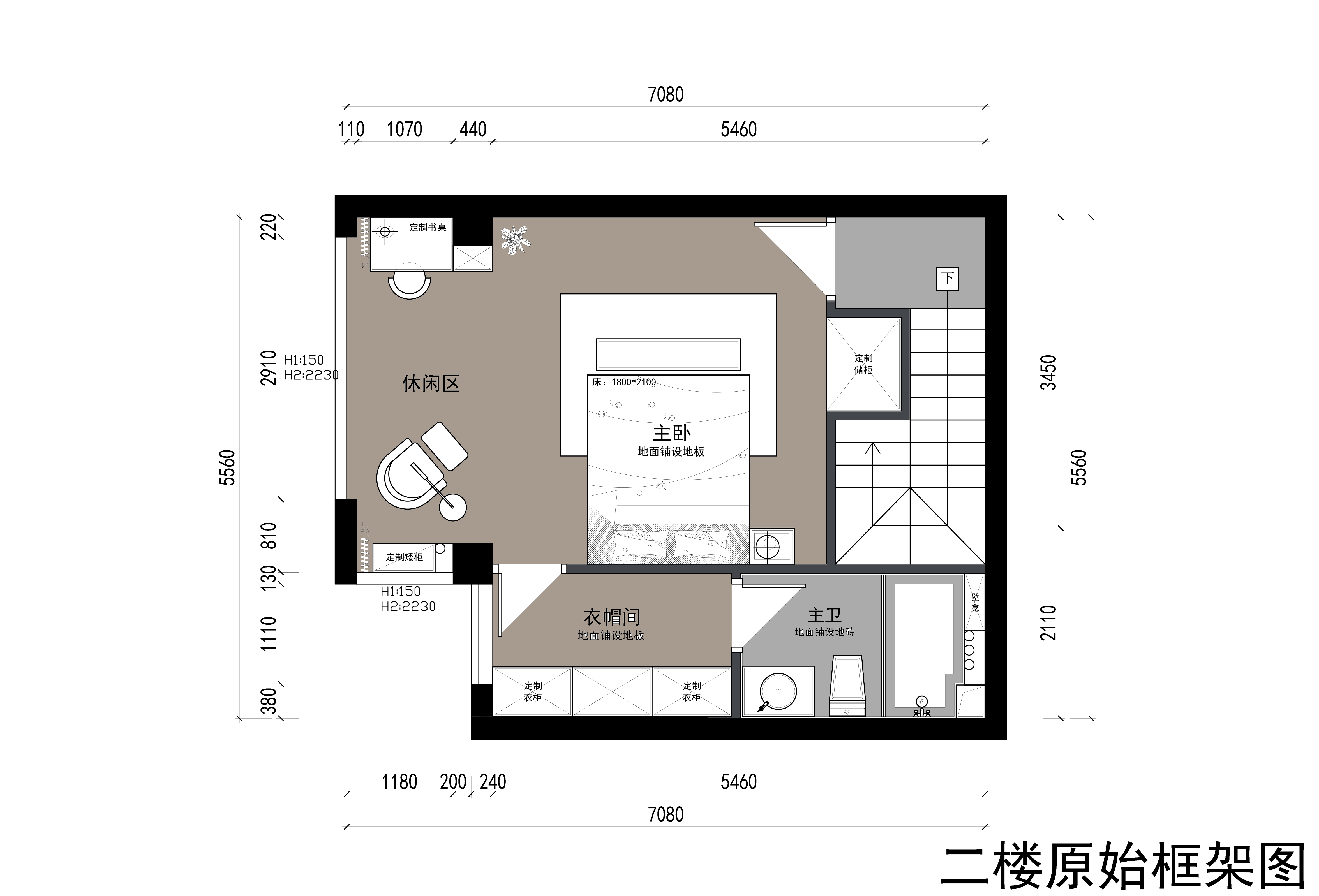 方案一：二楼平面布置图